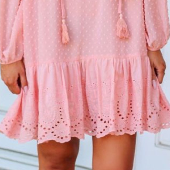 Bella and Bloom Boutique Swiss Dot Boho dress - Picture 5 of 16